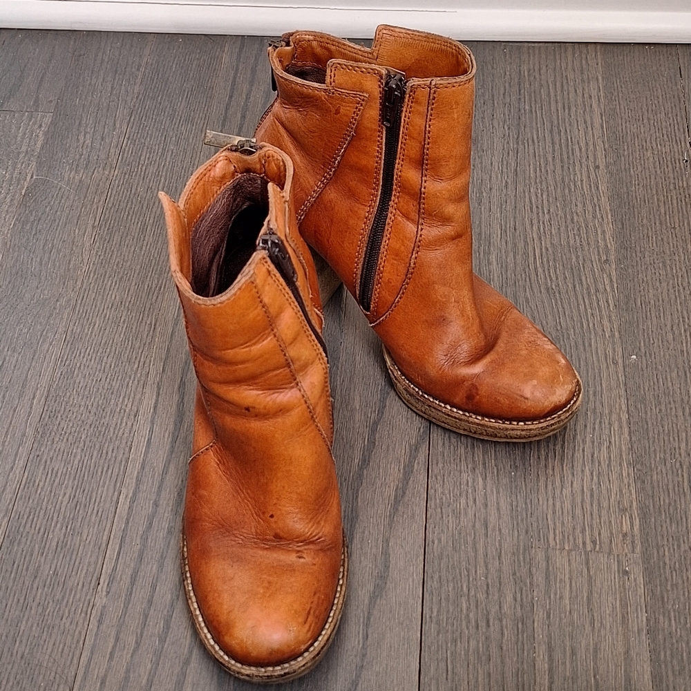 FY2K Leather Platform Ankle Boots 7 - Picture 2 of 11